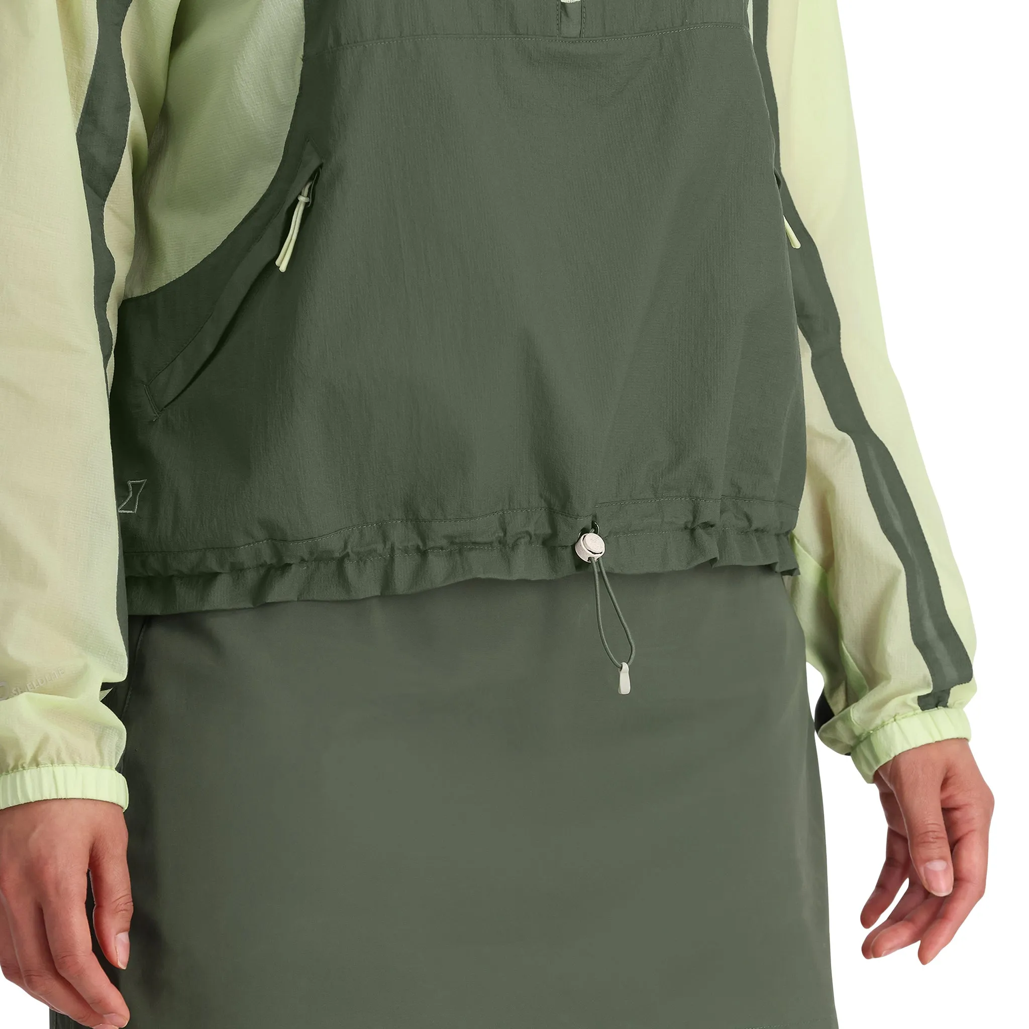 Womens Boulder Lite Anorak - Thyme Green