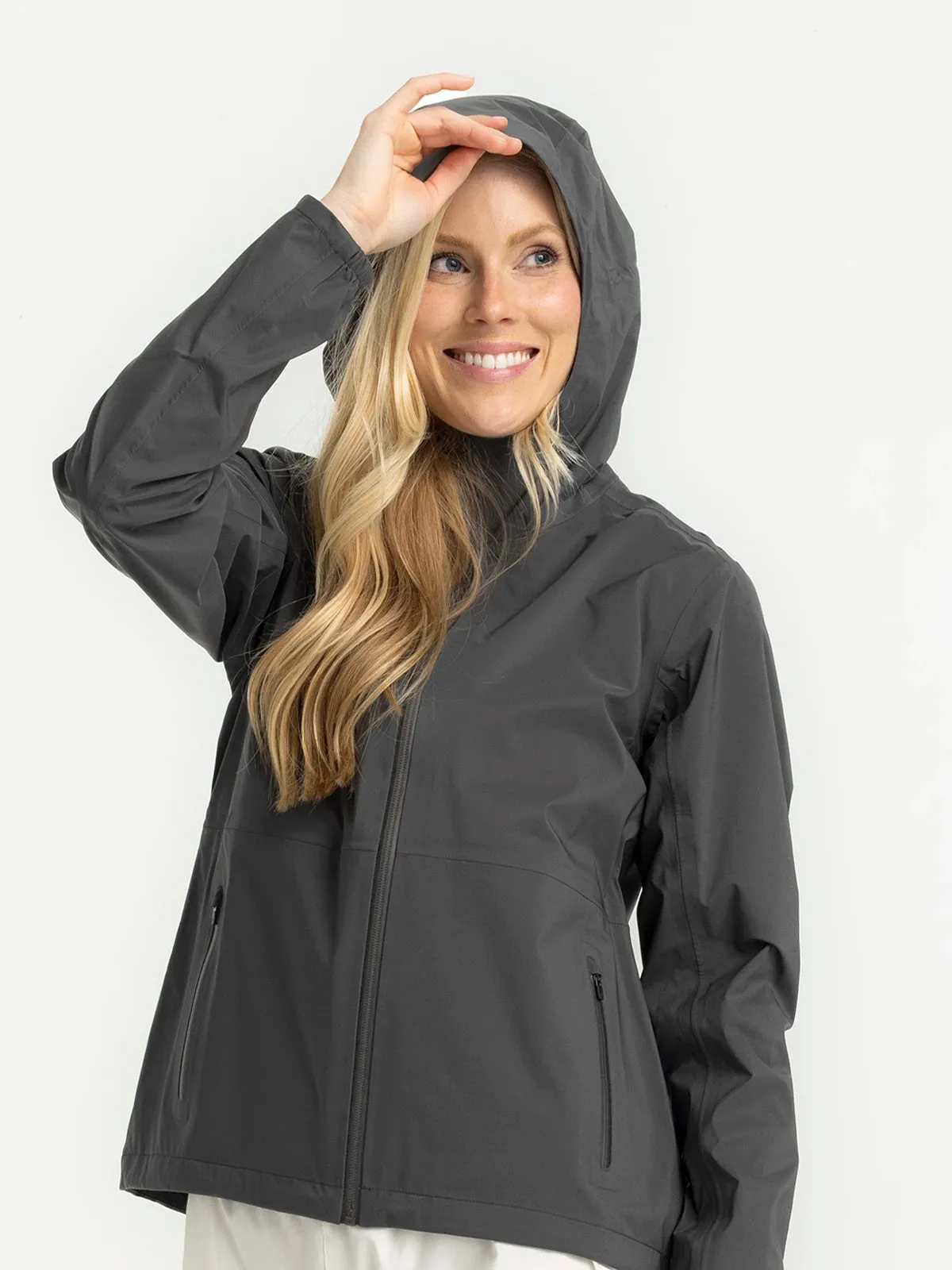 Women's Cloudshield Rain Jacket - Black Sand