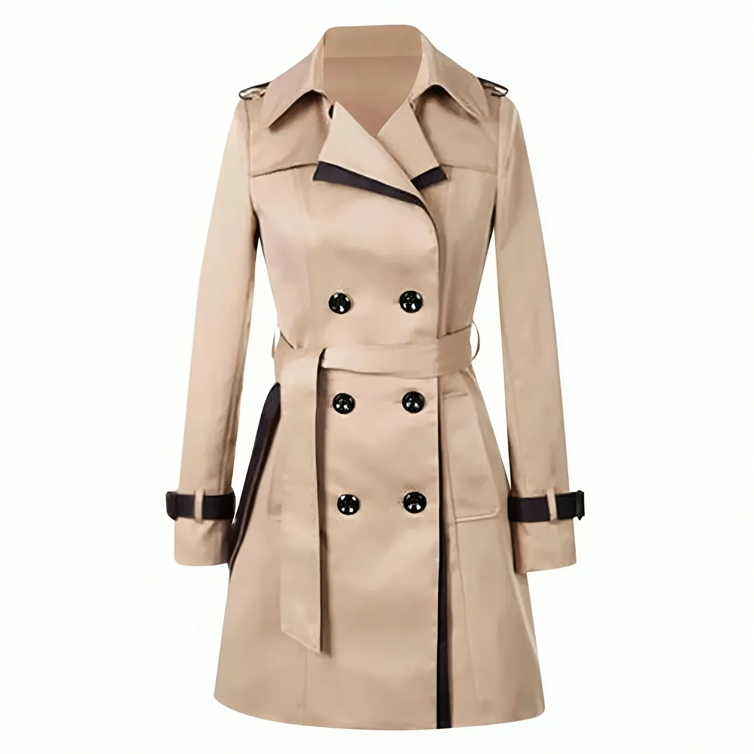 Women’s Elegant Oversized Double Breasted Trench Coat | Ideal for Autumn/Winter