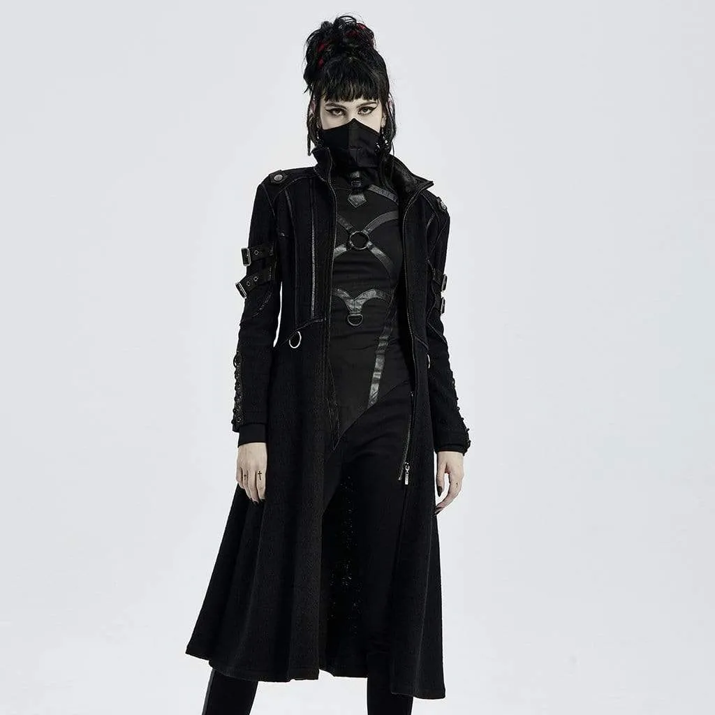 Women's Gothic Military Style Woolen Coats