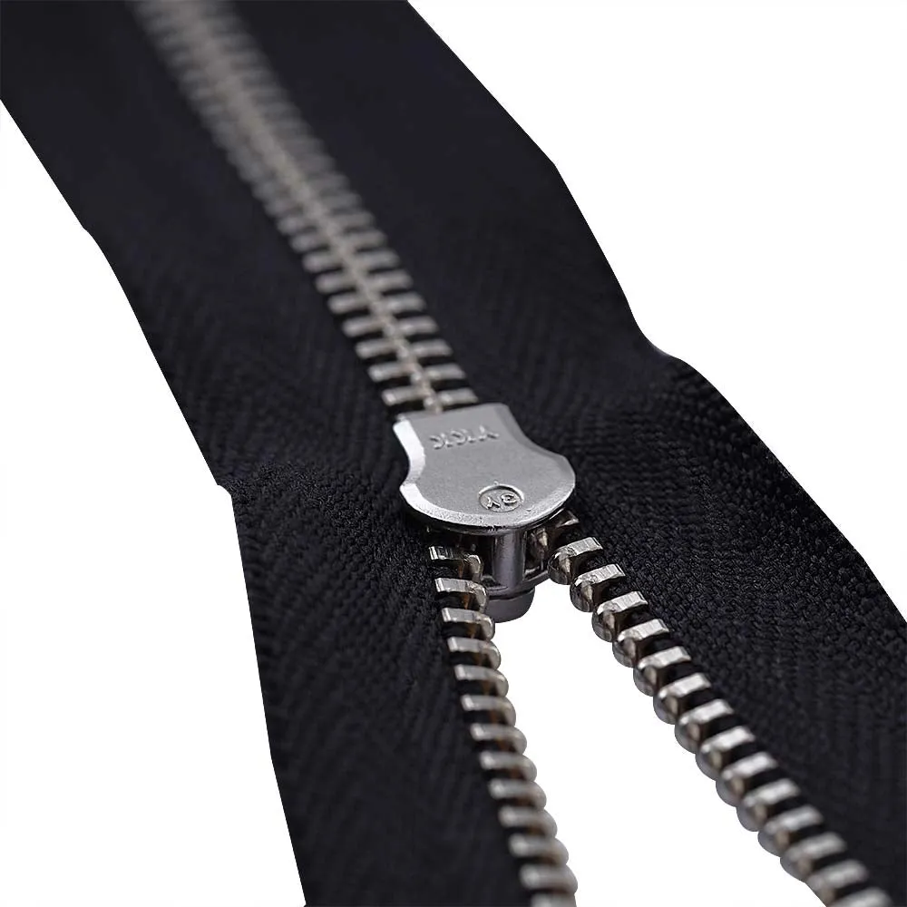 YKK- #3 Silver Teeth YKK Metal Zipper for Dresses