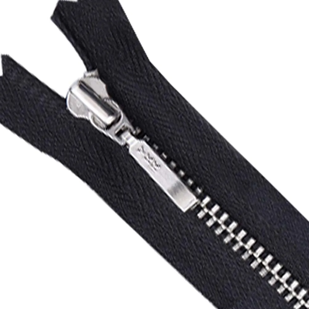 YKK- #3 Silver Teeth YKK Metal Zipper for Dresses