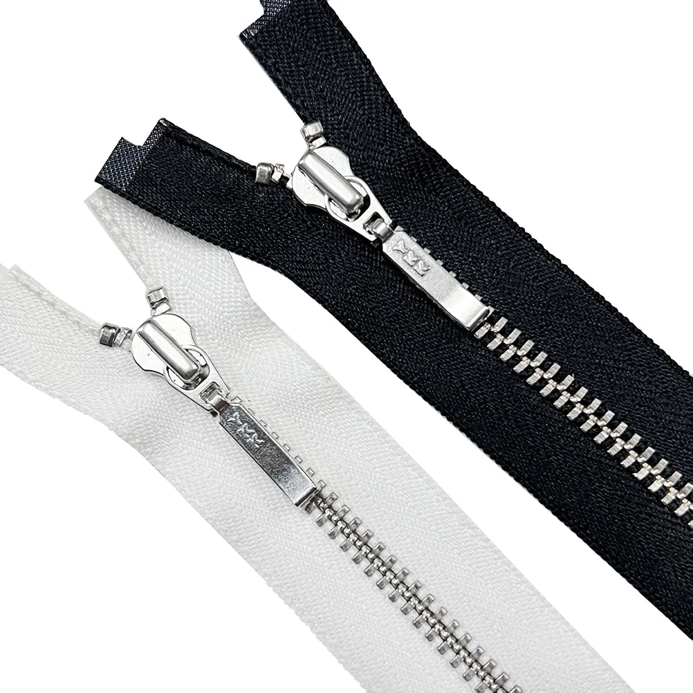 YKK- #3 Silver Teeth YKK Metal Zipper for Dresses